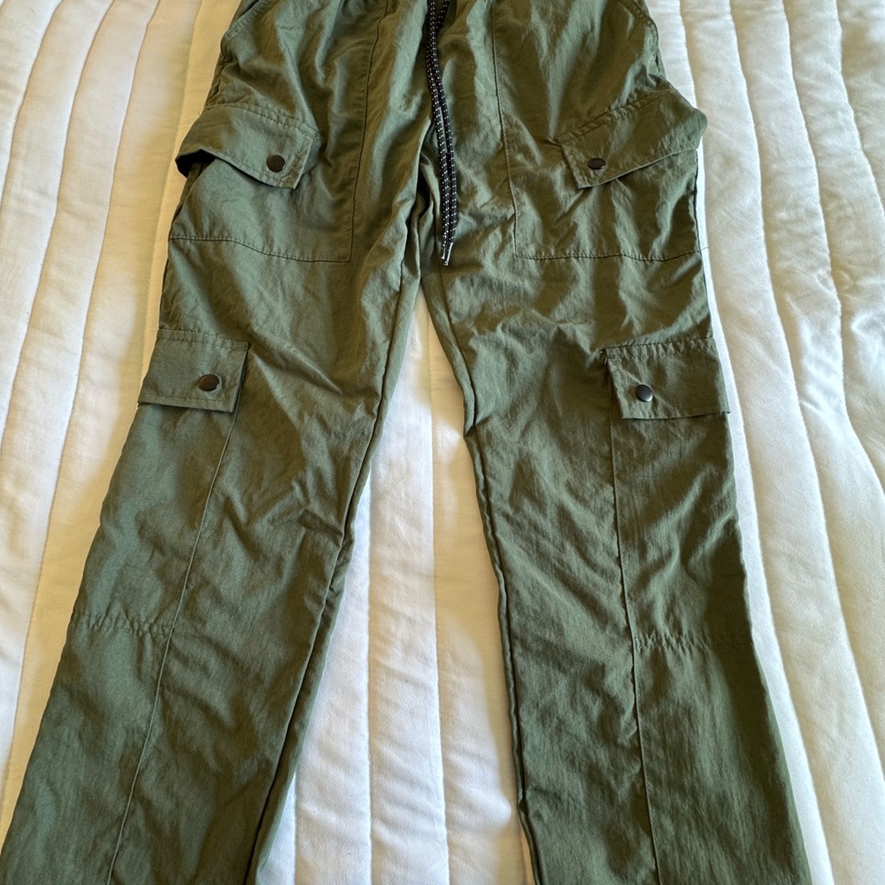 Women Olive Cargo Pants